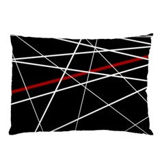 Lines Pillow Case by Valentinaart