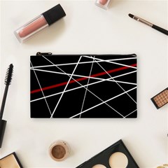 Lines Cosmetic Bag (small)  by Valentinaart