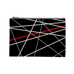 Lines Cosmetic Bag (large)  by Valentinaart