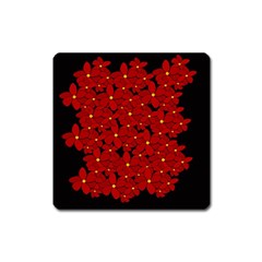 Red bouquet  Square Magnet