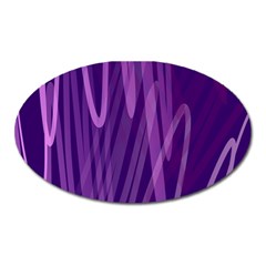 The Background Design Oval Magnet