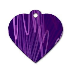 The Background Design Dog Tag Heart (one Side) by Nexatart