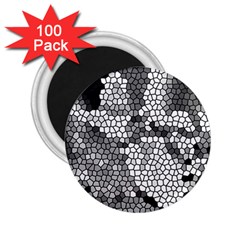 Mosaic Stones Glass Pattern 2 25  Magnets (100 Pack)  by Nexatart