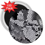 Mosaic Stones Glass Pattern 3  Magnets (100 pack) Front