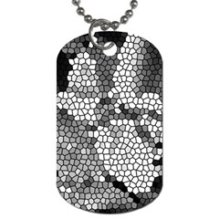 Mosaic Stones Glass Pattern Dog Tag (two Sides) by Nexatart