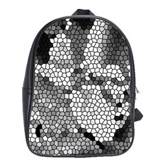 Mosaic Stones Glass Pattern School Bags(large)  by Nexatart