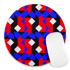 Pattern Abstract Artwork Round Mousepads by Nexatart