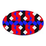 Pattern Abstract Artwork Oval Magnet Front