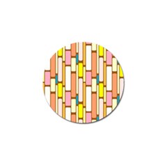 Retro Blocks Golf Ball Marker by Nexatart