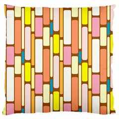 Retro Blocks Standard Flano Cushion Case (one Side) by Nexatart