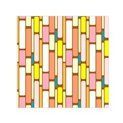 Retro Blocks Small Satin Scarf (square) by Nexatart