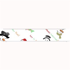 Snowman Christmas Pattern Small Bar Mats by Nexatart