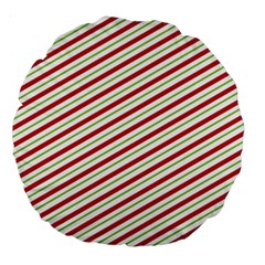 Stripes Large 18  Premium Flano Round Cushions by Nexatart