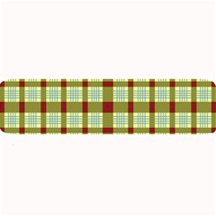 Geometric Tartan Pattern Square Large Bar Mats by Nexatart