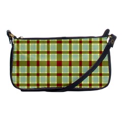 Geometric Tartan Pattern Square Shoulder Clutch Bags by Nexatart