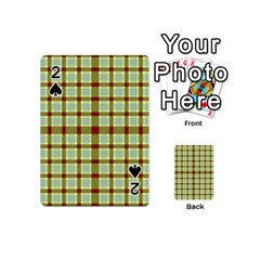 Geometric Tartan Pattern Square Playing Cards 54 (mini)  by Nexatart