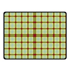 Geometric Tartan Pattern Square Double Sided Fleece Blanket (small)  by Nexatart