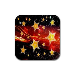 Holiday Space Rubber Coaster (square)  by Nexatart