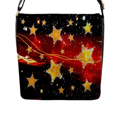 Holiday Space Flap Messenger Bag (l)  by Nexatart