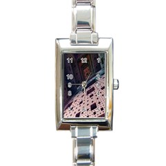 Industry Fractals Geometry Graphic Rectangle Italian Charm Watch by Nexatart