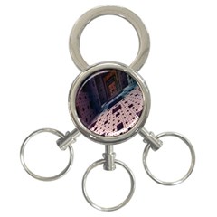 Industry Fractals Geometry Graphic 3-ring Key Chains by Nexatart