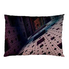 Industry Fractals Geometry Graphic Pillow Case (two Sides) by Nexatart