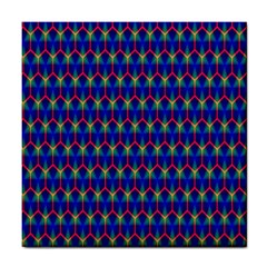 Honeycomb Fractal Art Tile Coasters