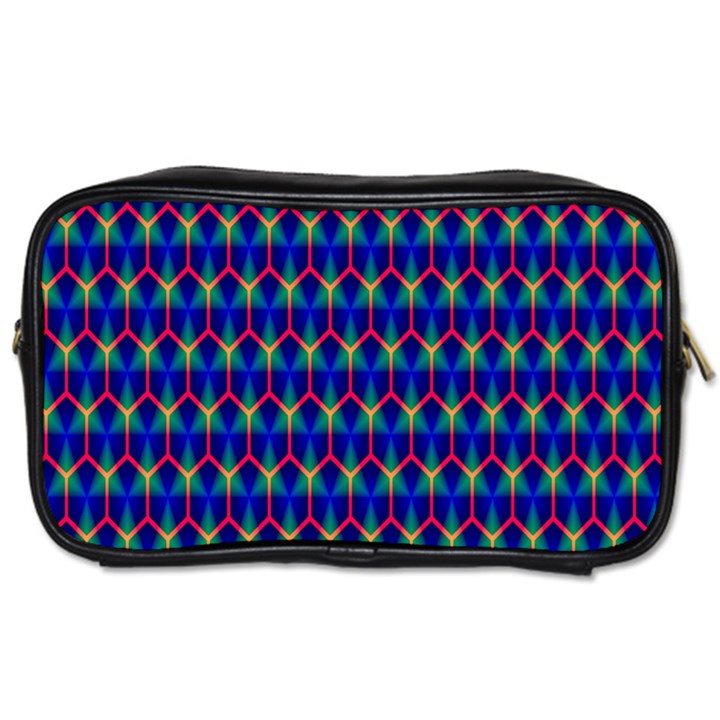 Honeycomb Fractal Art Toiletries Bags 2-Side