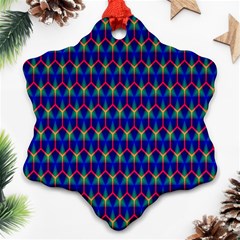 Honeycomb Fractal Art Ornament (snowflake) by Nexatart