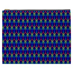 Honeycomb Fractal Art Cosmetic Bag (xxxl)  by Nexatart