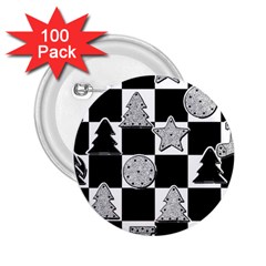 Xmas Checker 2 25  Buttons (100 Pack)  by Nexatart