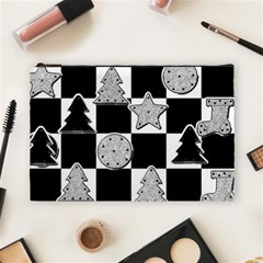 Xmas Checker Cosmetic Bag (large)  by Nexatart