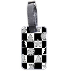 Xmas Checker Luggage Tags (two Sides) by Nexatart