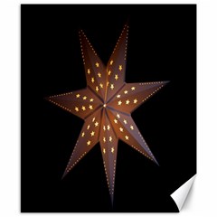 Star Light Decoration Atmosphere Canvas 8  X 10  by Nexatart