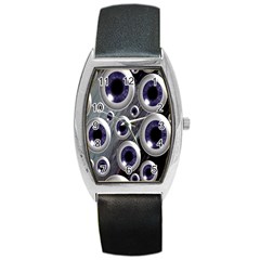 Eyeballs Pattern Barrel Style Metal Watch by Nexatart