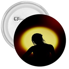 Silhouette Woman Meditation 3  Buttons by Nexatart