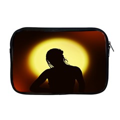 Silhouette Woman Meditation Apple MacBook Pro 17  Zipper Case