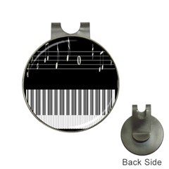 Piano Keyboard With Notes Vector Hat Clips With Golf Markers by Nexatart