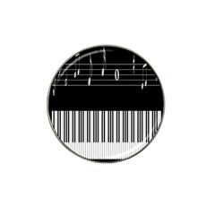 Piano Keyboard With Notes Vector Hat Clip Ball Marker by Nexatart