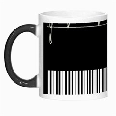 Piano Keyboard With Notes Vector Morph Mugs by Nexatart