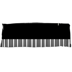 Piano Keyboard With Notes Vector Body Pillow Case (dakimakura) by Nexatart