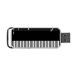 Piano Keyboard With Notes Vector Portable Usb Flash (one Side) by Nexatart