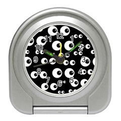 Seamless Eyes Tile Pattern Travel Alarm Clocks by Nexatart