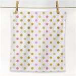 Polka Dots Retro Face Towel Front