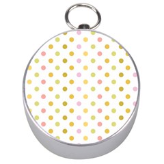 Polka Dots Retro Silver Compasses by Nexatart