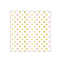 Polka Dots Retro Satin Bandana Scarf by Nexatart