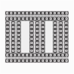 Pattern Background Texture Black Small Glasses Cloth (2-Side)