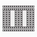 Pattern Background Texture Black Small Glasses Cloth (2-Side) Front