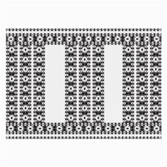 Pattern Background Texture Black Large Glasses Cloth (2-Side)