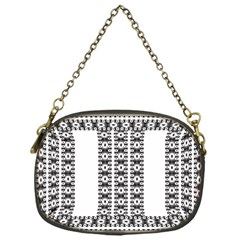 Pattern Background Texture Black Chain Purses (One Side) 